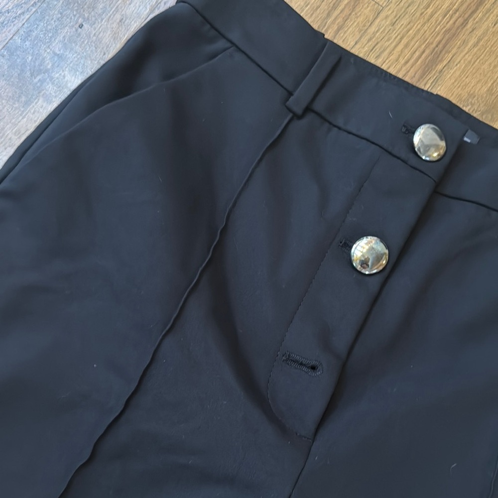 Zara Black Shorts | High waisted Shorts M  | repairable damage - Picture 2 of 6